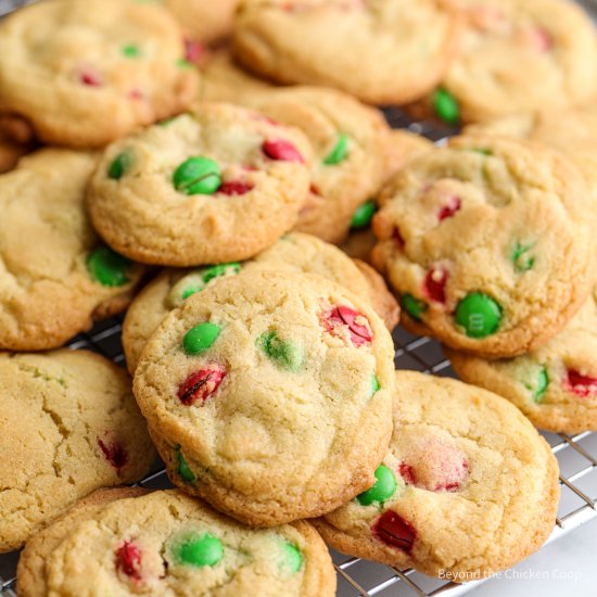 M&M Christmas Cookies