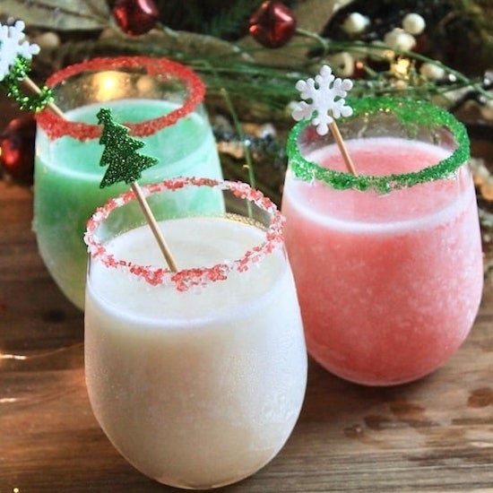 Frosty Rum Christmas Snow Coladas