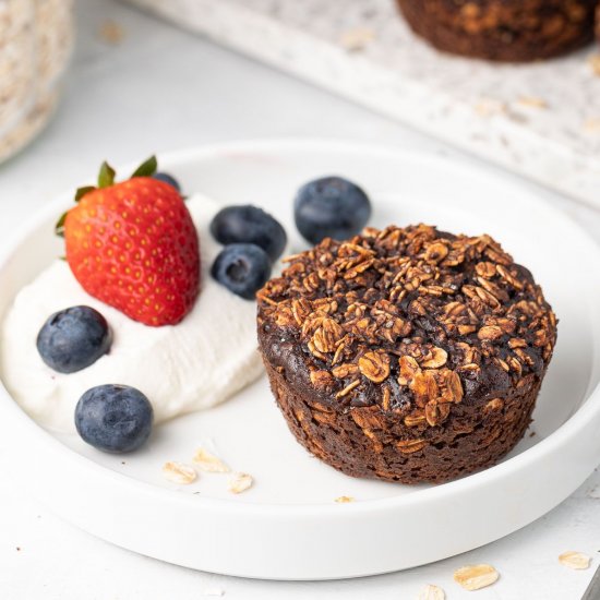 Baked Chocolate Oatmeal Cups