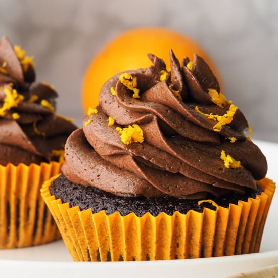 Chocolate orange cup cakes