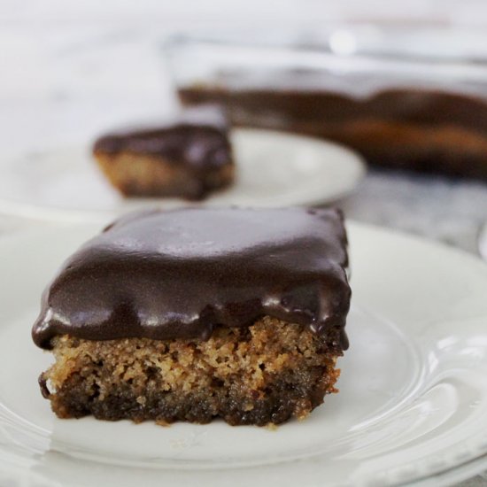 Caramel Cake with Fudge Frosting