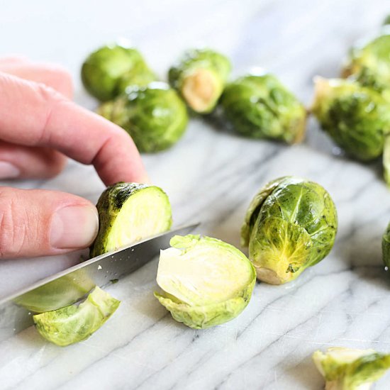 How To Cut Brussels Sprouts