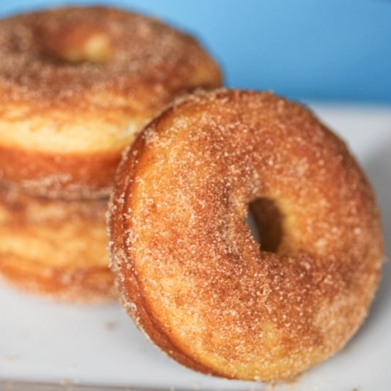 Maple Cinnamon-Sugar Baked Doughnut