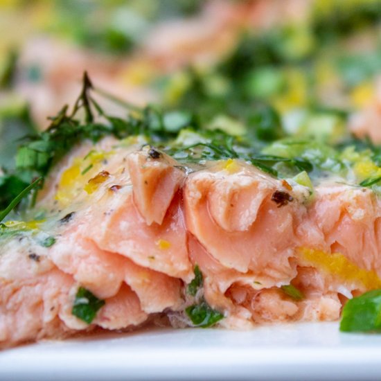 Baked Trout – Lemon, Butter & Herbs