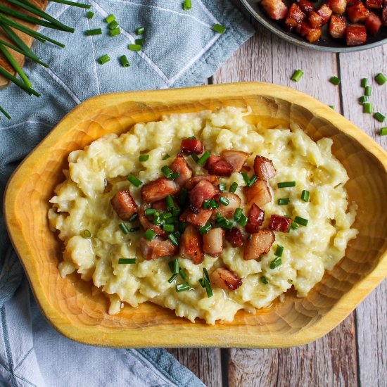 Gnocchi with Bacon & Sheep Cheese