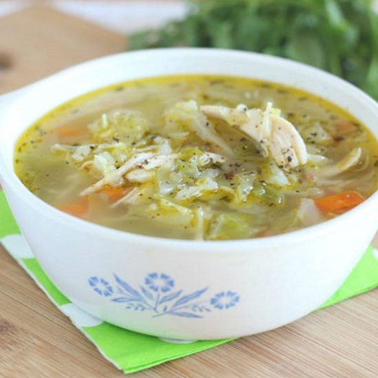 Cabbage Soup with Chicken Broth