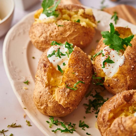 Easy air fryer baked potato