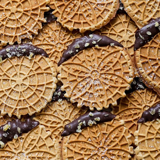 Gingerbread Pizzelles