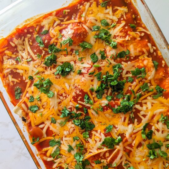 Easy Chicken Enchilada Casserole