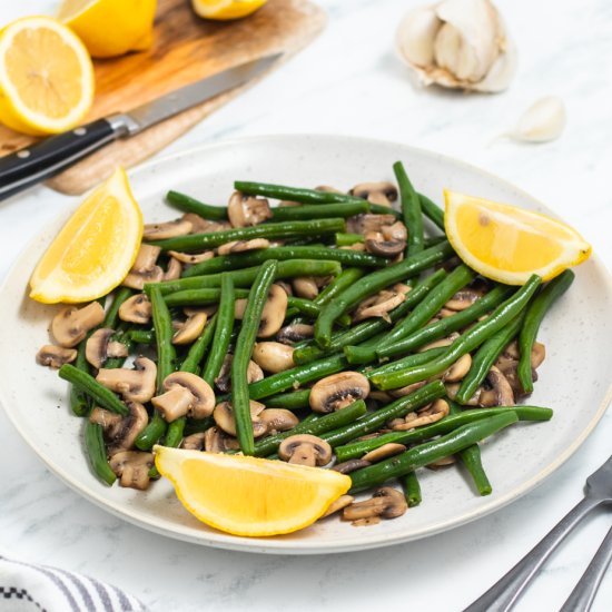 Green Beans And Mushrooms