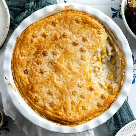 Chicken Sweetcorn Pie