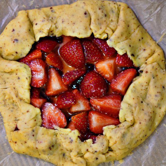 healthier strawberry galette