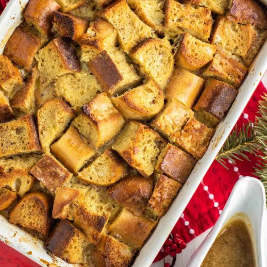 Eggnog Bread Pudding