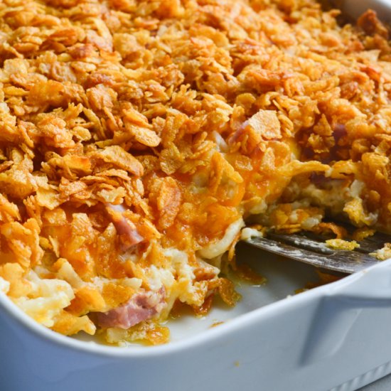 Ham and Cheesy Potato Casserole