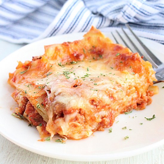 Small Batch Lasagna