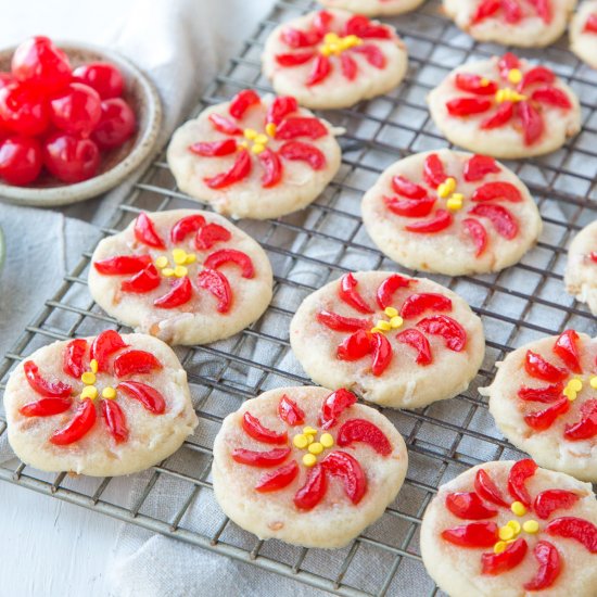 Poinsettia Cookies