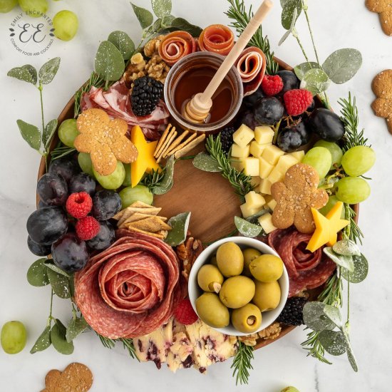 Christmas Wreath Charcuterie Board