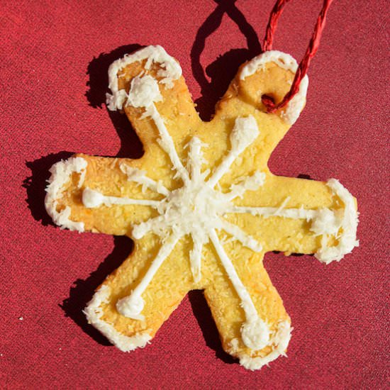 Snowflake Coconut Bunting Cookies