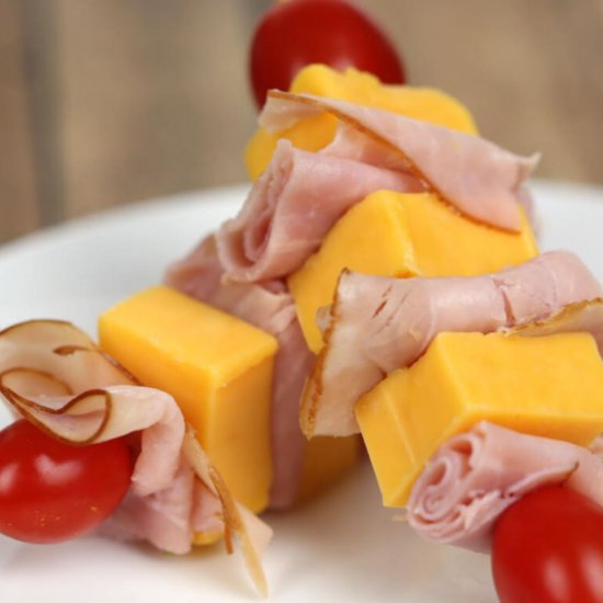 Ham and Cheese Appetizer Skewers