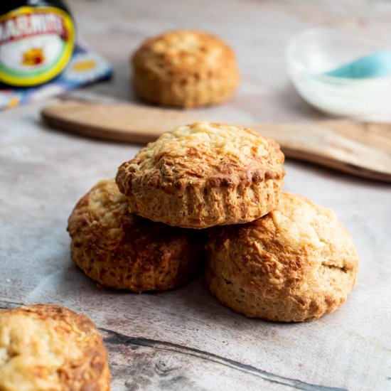 Cheese and Marmite Scones