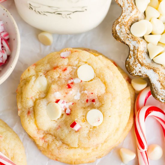 White Chocolate Peppermint Cookies