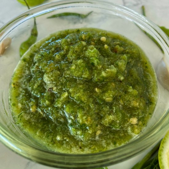 Thai green chili sauce