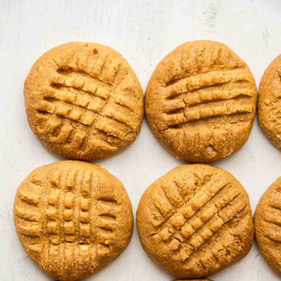 2 Ingredient Peanut Butter Cookies