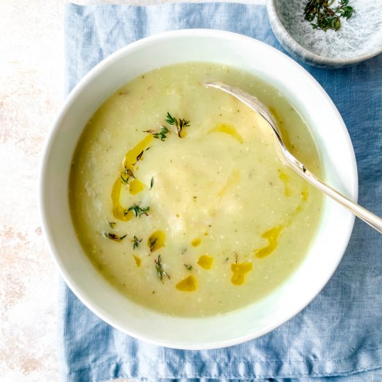 Celery Leek Soup