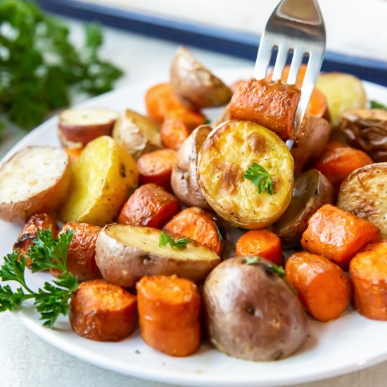 Roasted Carrots and Potatoes