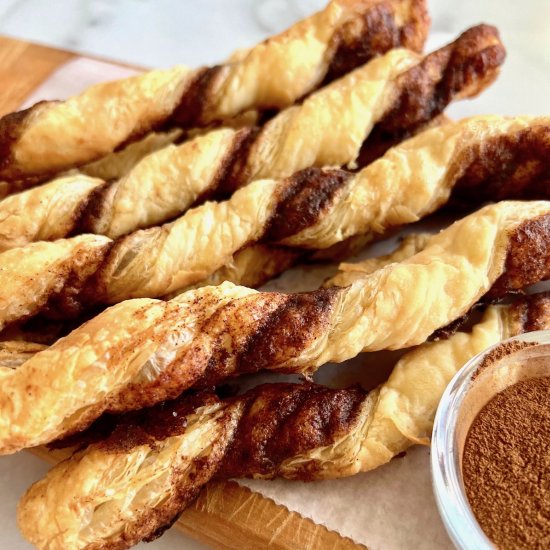 Puff Pastry Cinnamon Twists