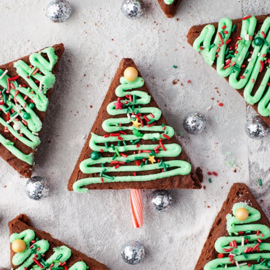 Christmas Tree Brownies