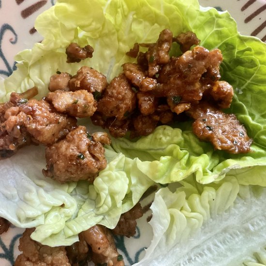 Chicken Laab Lettuce Wraps