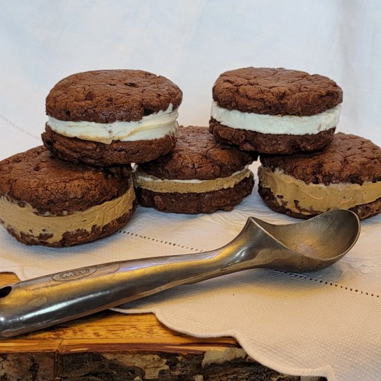 Chocolate Ice Cream Sandwich Cookie