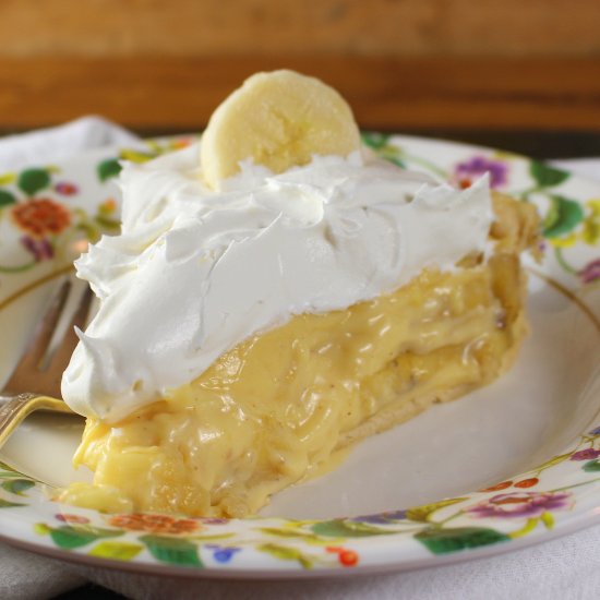 Eggnog Banana Cream Pie