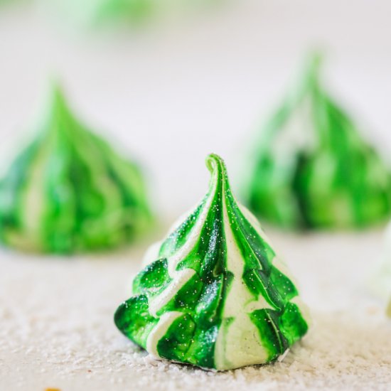 Meringue Christmas Trees