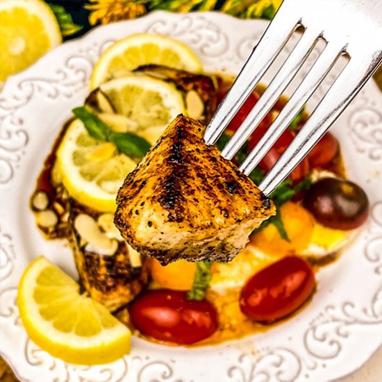 SEARED WHITE FISH WITH CAPRESE SALA