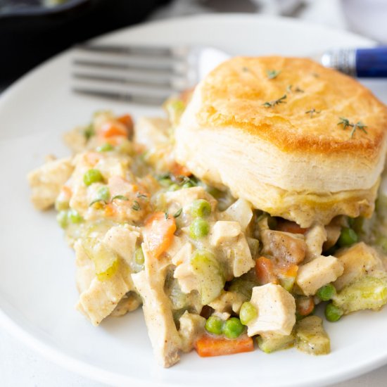 Turkey Pot Pie Skillet