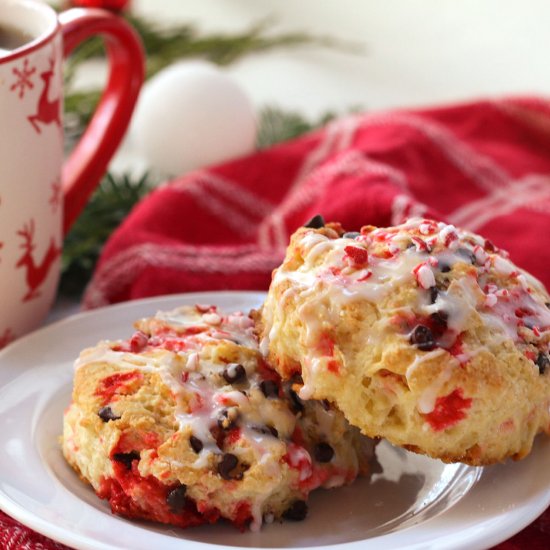 Chocolate Peppermint Scones