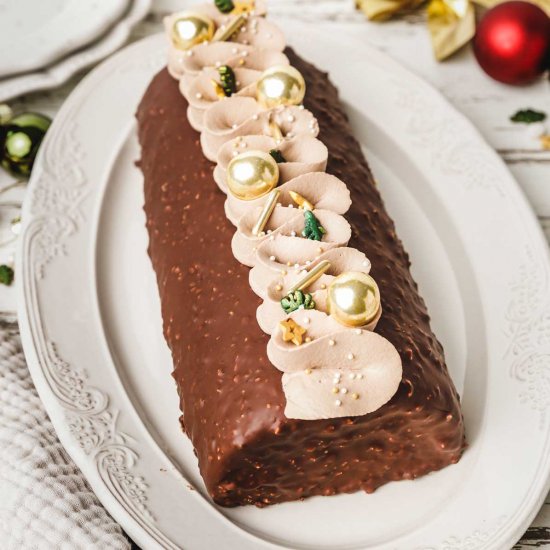 Chocolate Yule Log for Christmas