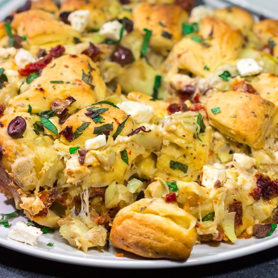 Mediterranean Pull Apart Bread