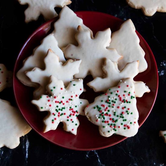 Cut Out Eggnog Cookies