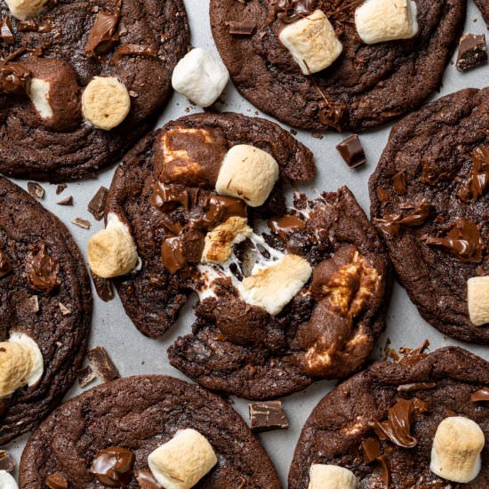 Chocolate Marshmallow Cookies