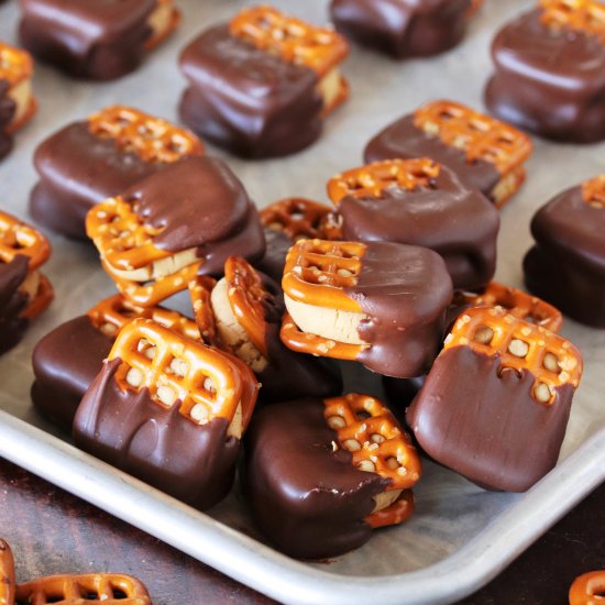 Peanut Butter Buckeye Pretzels