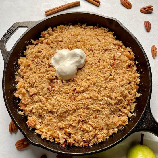 Vegan Pear Crumble