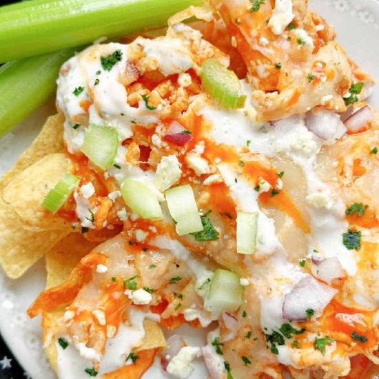 Buffalo Chicken Nachos