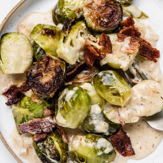 Brussels Sprouts au Gratin