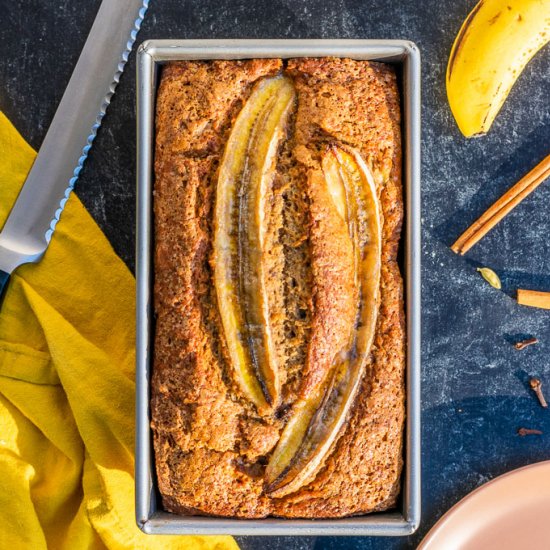 Spiced Sourdough Banana Bread