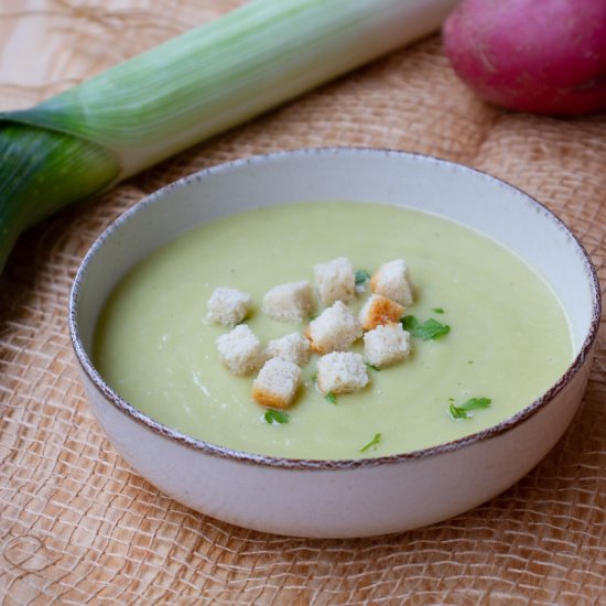 Leek and potato soup