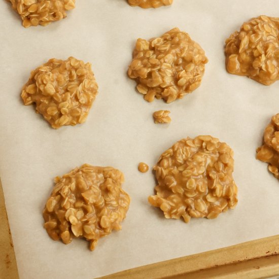 No Bake Peanut Butter Cookies