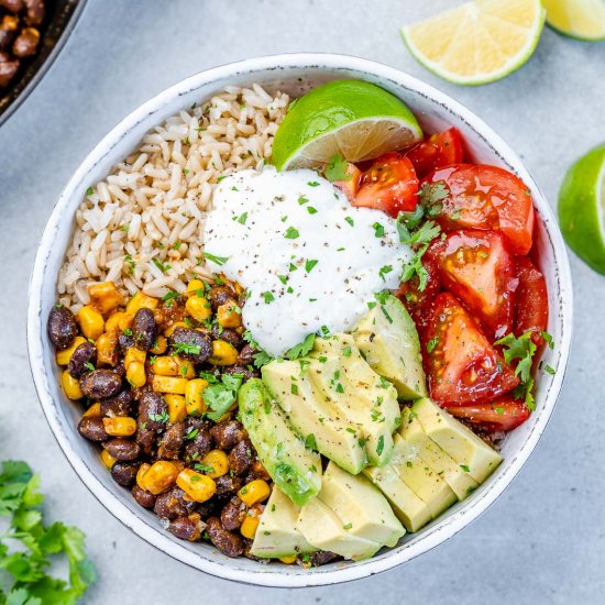 VEGETARIAN BURRITO BOWL